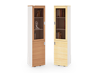 کمد-و-ویترین-با-دو-درب-چوبی-و-شیشه-ای-کوئیک-تیپ-6235-41 -  - https://mohitara.com