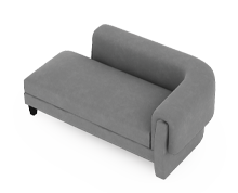 مبل-راحتی-دو-نفره-یک-طرفه-رز-تیپ-3722-44 -  - https://mohitara.com