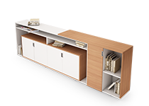 کتابخانه-و-ویترین-کوتاه-ویژه-اتاق-مدیر-عامل-گراف-تیپ-6051-41 -  - https://mohitara.com