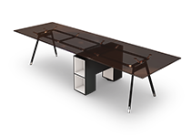 میز-کنفرانس-مدیریت-عامل-ویژه-صفحه-شیشه-ای-یونیکا-تیپ-4058-41 -  - https://mohitara.com