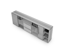 کتابخانه-و-ویترین-کوتاه-ویژه-اتاق-مدیر-عامل-لگانو-تیپ-6044-41 -  - https://mohitara.com